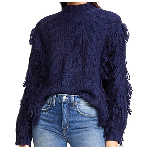 525 America Sweaters - 525 AMERICA Fringe Sweater